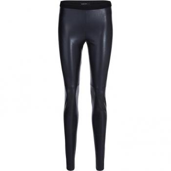MARC CAIN Leggings in Blau mit Lederoptik 44