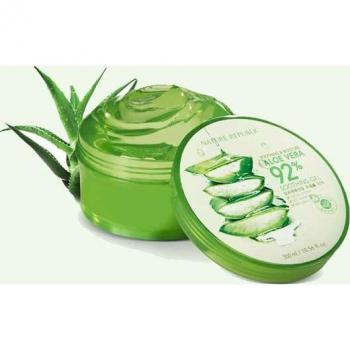 NATURE REPUBLIC Soothing & Moisture Aloe Vera 92% Soothing Gel (Soothing Moisturizing Gel for Sensitive Skin, 300 ml) with 1 Random Photo Card