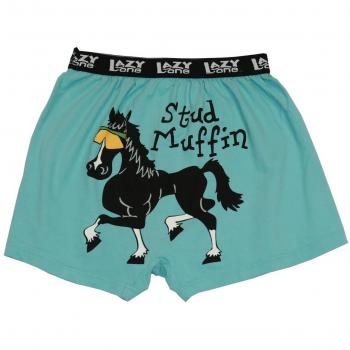 LazyOne Stud Muffin Herren Boxershorts Medium – „Stud Muffin“ Unterhose, 34-38 cm