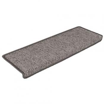 Tappetini Scali Sisal 30 pezzi, 65×21×4 cm, Nuovo Colore Grigio/Beige