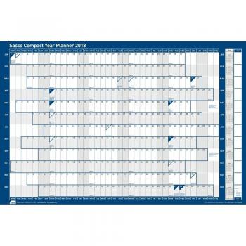 Sasco 2017 Unmounted Compact Year Planner Landscape