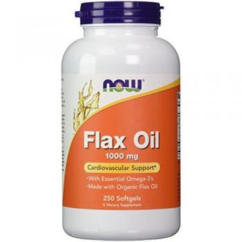 NOW Foods Flaxseed Oil 1,000 mg – 250 Capsules