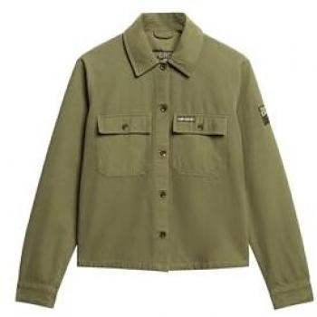 Sobrecamisa Militar St Tropez Verde – Manga Larga – XS – Superdry Mujer