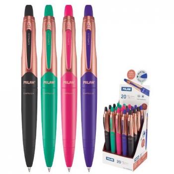 Milan 1.0 mm Blue Copper Ball‑Capsule Pen