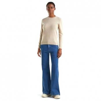 United Colors Of Benetton Pullover 1002D1K01 Beige Regular Fit M Damen