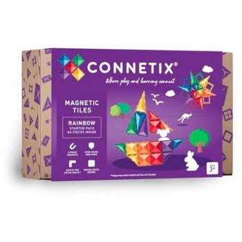 Connetix 60 Pezzi Magnetici Arcobaleno