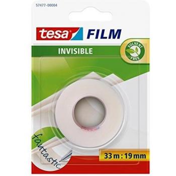 Tesa Clear Invisible Adhesive Tape, 33m x 19mm