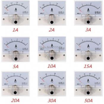 1PC 85L1 AC Current Meter Analog Ammeter Class 2.5 (1A to 50A)