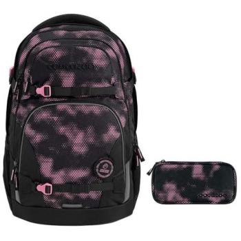 Coocazoo Schulrucksack-Set PORTER Pink Illusion 2-teilig