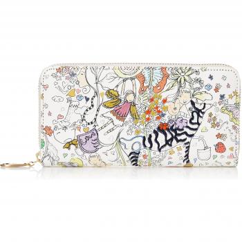 Tsumori Chisato Women's White Long Wallet and Bundle Holder – Natural Love Edition