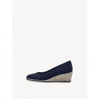 Decolleté con Tacco Blu Scuro Taglia 39