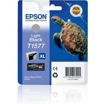 Original Epson C13T15774010 / T1577 Tintenpatrone schwarz hell