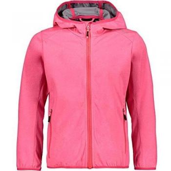 Campagnolo Mädchen Melange-Softshelljacke, Kapuze, Gloss Mel, 104