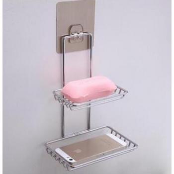 Badezimmer-Zauberstab: Doppel-Schicht Saugnapf Seifenhalter – 1er Pack (PF91612)