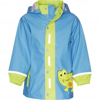Regenmantel für Jungen: Playshoes Krokodil 408596, 98 cm, blau/grün