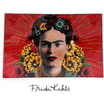 Frida Kahlo Vide Poches Schaal glas 'Frida Kahlo' rood