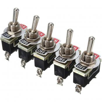 5Pcs Heavy Duty ON/OFF Rocker Switch 15A 250V Waterproof