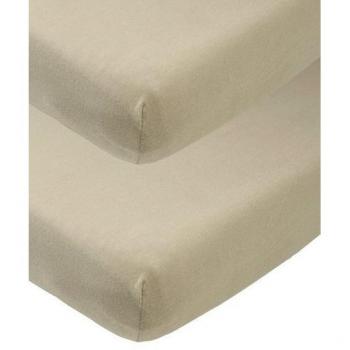 Meyco Lenzuola Jersey Taupe 60x120 (Pacchetto 2)