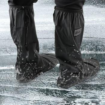 LEEPEE Non-Slip Rain and Snow Boot Covers for Motorcycles and Bikes (1 Pair)