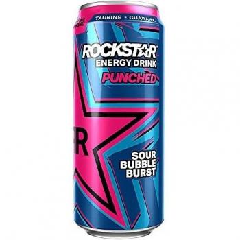 Rockstar Boisson Énergisante Super Sours Bubbleburst 500ml (lot de 12 x 500 ml)