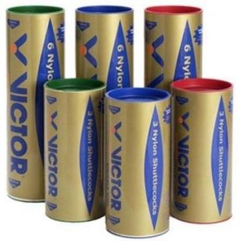 VICTOR Nylon Federball Shuttle 2000, 6 unidades, Multicolor