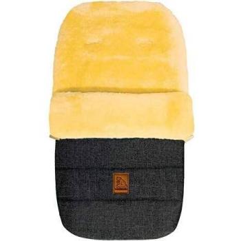 Heitmann Coprigambe in pelle d'agnello, design orso polare grigio-mottled