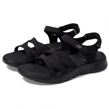 Skechers Women’s GO WALK Flex Sandal – Sunshine Black, Machine Washable
