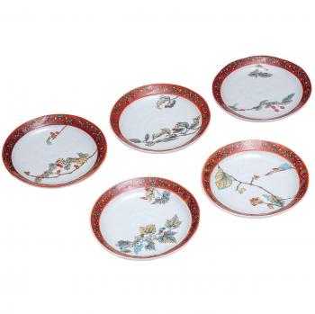 Maruyone Nuss-Teller Set aus Kutani Keramik – K5‑69 Edition