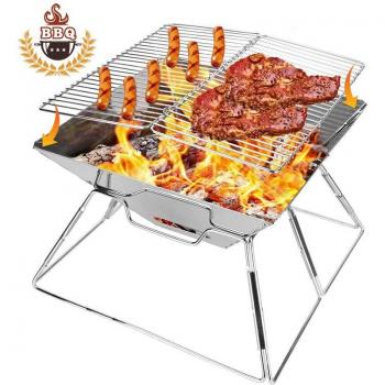 Barbacoa portátil de acero inoxidable para uso al aire libre