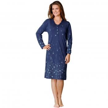 Hajō Marine Schlafgewand – Einzeljersey, S/M (40/42)