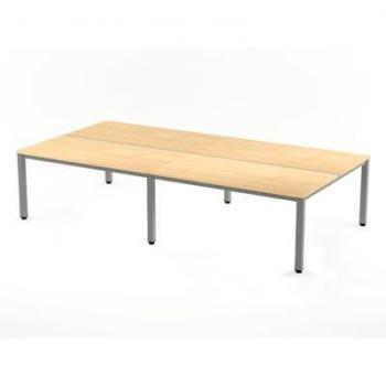 Rocada Doble Versátil 320x163 – Diseño Recto con Patas alargadas en Haya y Aluminio