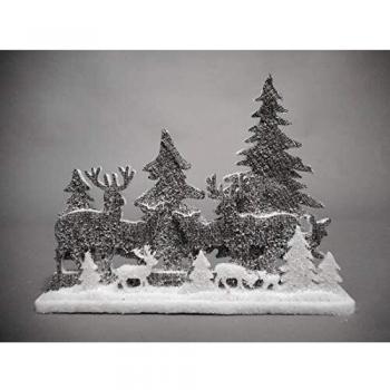 Tabor Panel Natalizio C/Renne Grigio 41X29 cm – Oggettistica decorativa