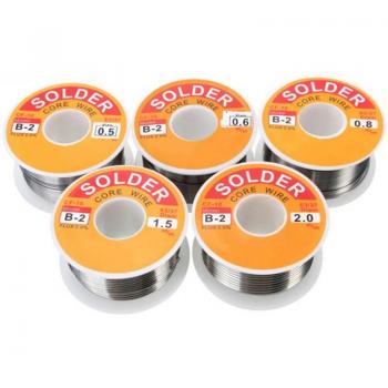 100g 0,5/0,6/0,8/1/1,2mm 63/37 Flussmittel Lötdraht Rolle