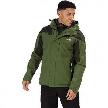 Regatta Hombre Wentwood IV Chamarra técnica 3 en 1 con Capucha Impermeable y Transpirable, Interior híbrido Aislado,