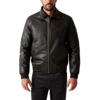 Lightweight Brown Aviator Jacket for Men (M)