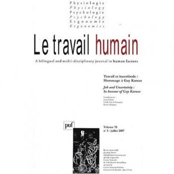 travail humain 2007, vol. 70