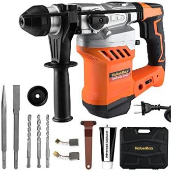 Perceuse Percutante 1600 W avec Poignée Rotative 360°