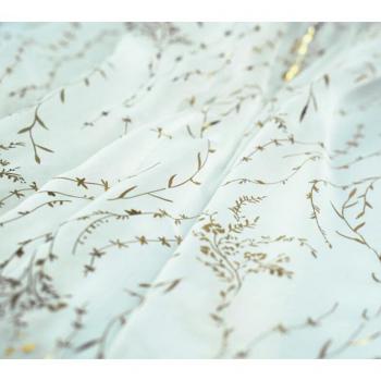 30D Bronzed Chiffon Fabric with Willow Branches for DIY Costume