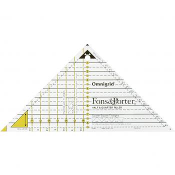 Dritz Fons & Porter 1‑Foot Half/Quarter Scale Ruler – Standard Model