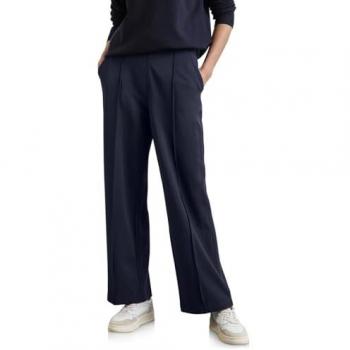 STREET ONE Damen Stoffhose, High Waist