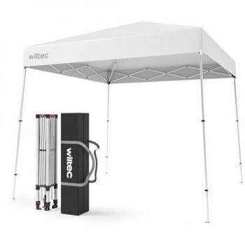Gazebo pliant Wiltec blanc 2,5 x 2,5 m