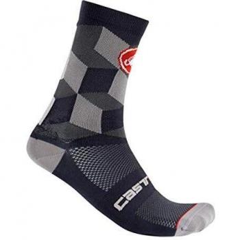 Unité 15 chaussettes Castelli Homme gris nuit S/M