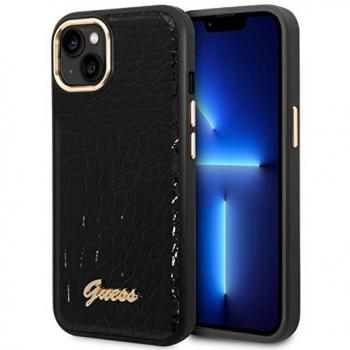 Protezione Elegante: Cover Rigida Guess pelle nera per iPhone 14 Plus
