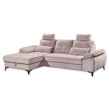 Ecksofa ED EXCITING DESIGN Auckland L-Form, mit Kopfstützen
