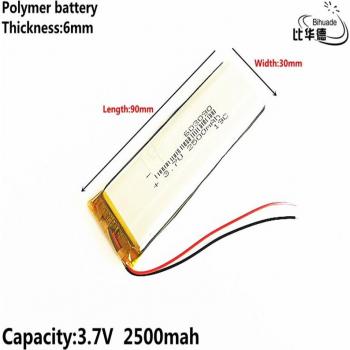 3.7V 2500mAh Li-ion Battery for Toys, Power Banks, GPS, MP3, MP4