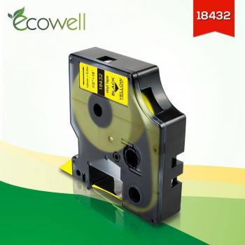 Ecowell – ruban d'étiquetage 12mm pour Dymo Rhino 4200