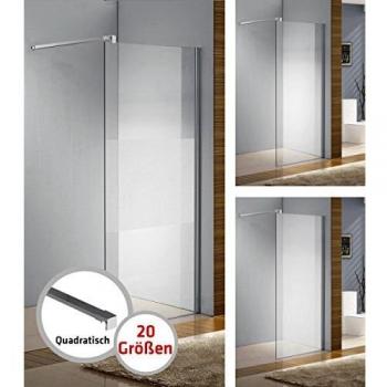 Duschabtrennung 130x200x100cm Quadratisch Halb Gefrostet Halbmilchglas