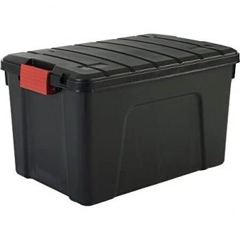 Iris Explorer Lagerbox 60L Schwarz/Rot Polypropylen