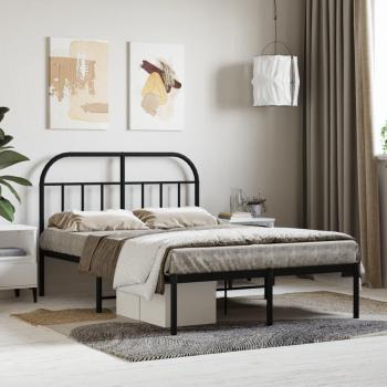 Cadre de lit 120x200 cm avec tête noire – Prolenta Elite