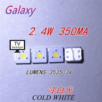 Cuentas LED 3535, 2.4W, 3V, para retroiluminación de televisores LCD, 50 unidades
